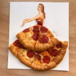 edgar artis ilustrator pizza